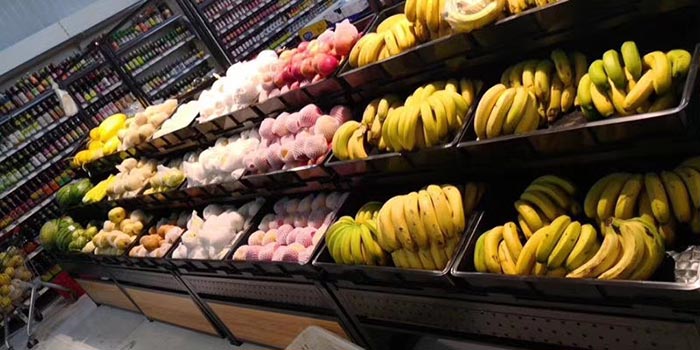 安阳生鲜店蔬菜水果超市货架案例
