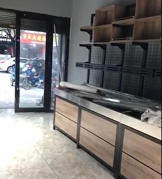 郑州中原区水果蔬菜超市货架安装案例