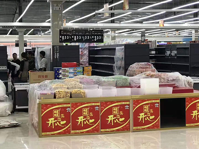 商丘虞城木兰家天下购物广场超市货架案例促销区
