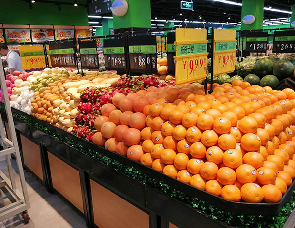 超市中蔬果货架怎么选择